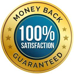 100% Satisfaction Money Back Guarantee Seal